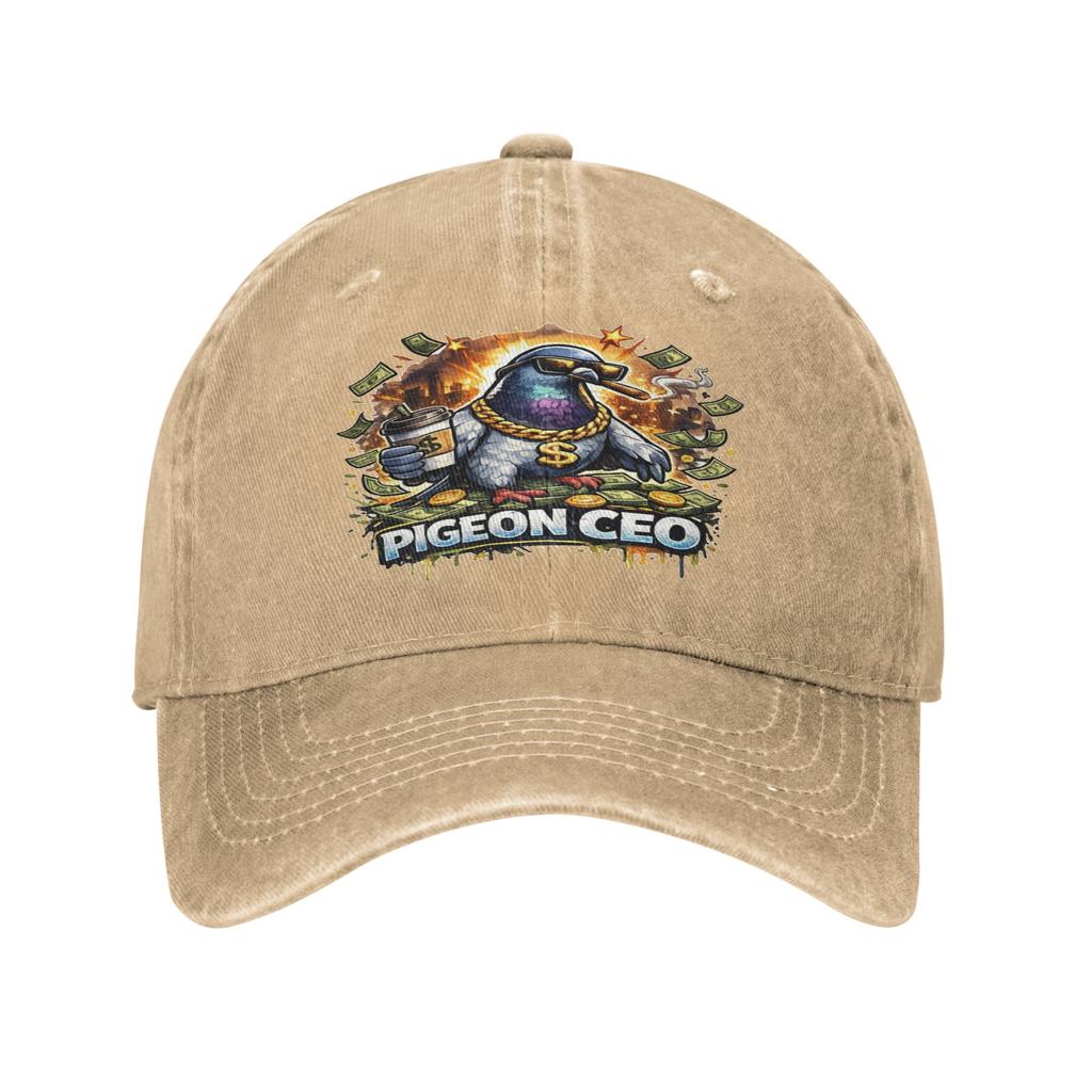 Pigeon CEO  Baseball Caps Peaked Cap pigeon meme Sun Shade Hats for Unisex