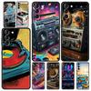 Retro Recording Device Phone Case for Samsung Galaxy S26 S25 S24 S23 S22 S20 S21 FE Ultra S25 Edge Plus 5G Soft TPU Cover Capas