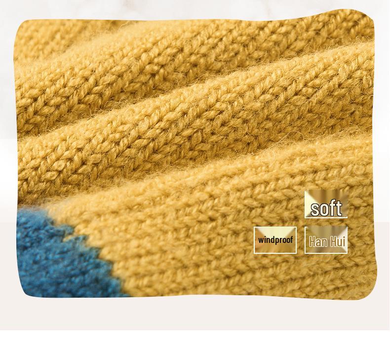 Nidoran Knitted Baby Mittens: Warm Winter Gloves for Boys & Girls