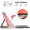 Coque Clavier pour Samsung Galaxy Tab A9 Plus / A11 Plus, Cuir PU Rose avec Clavier + Souris + Stylet