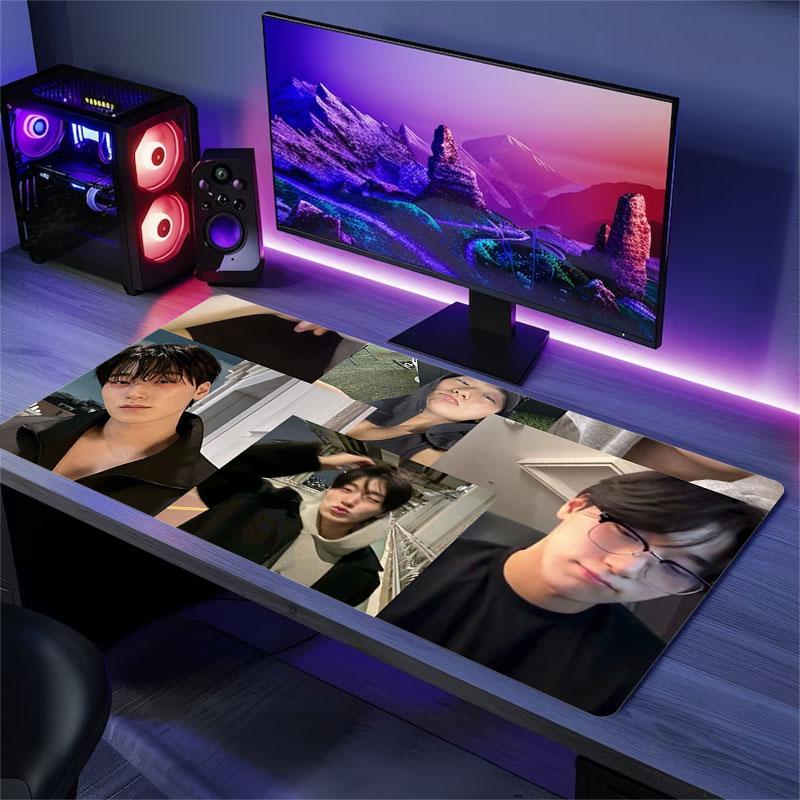 Choi San Mouse Pad, Large Gaming Desk Mat, Non-slip XXL Mousepad for Laptop & Tablet, Mini PC Playmat with Stitched Edges