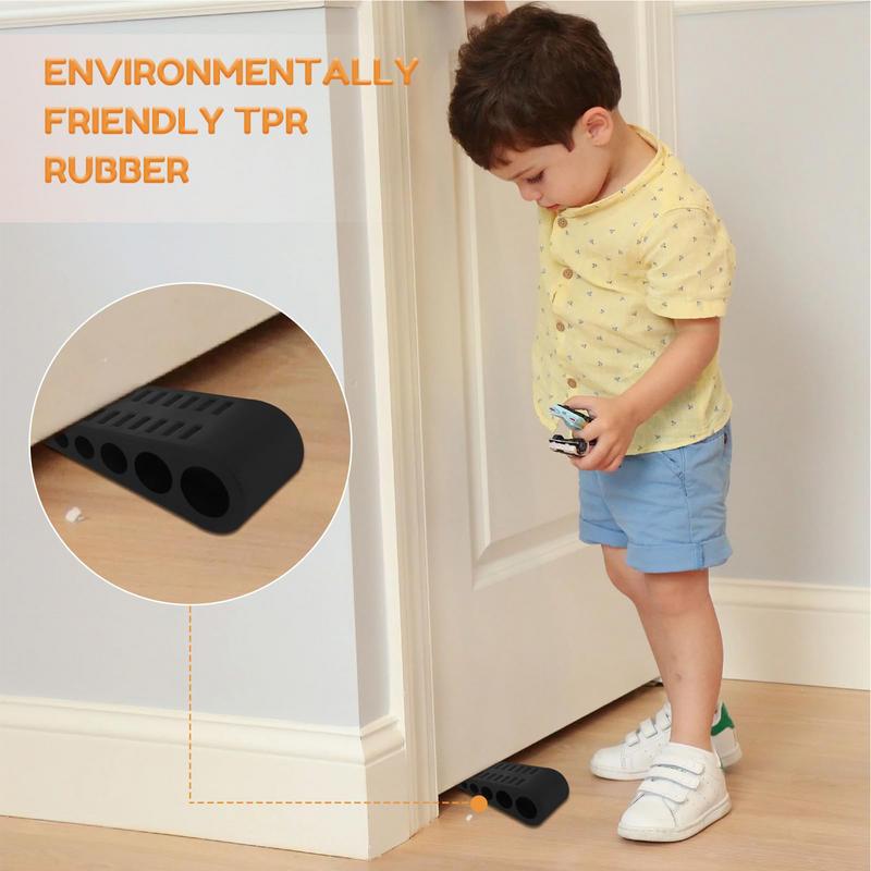 Door Stoppers Wedge Safe Rubber Door Wedge Reusable Door Wedge Stopper Door Stops For Wood Carpet Concrete Tile Stone