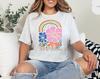 Boho Floral Rainbow Graphic T-Shirt and Kids Tshirt, Inspirational Quote