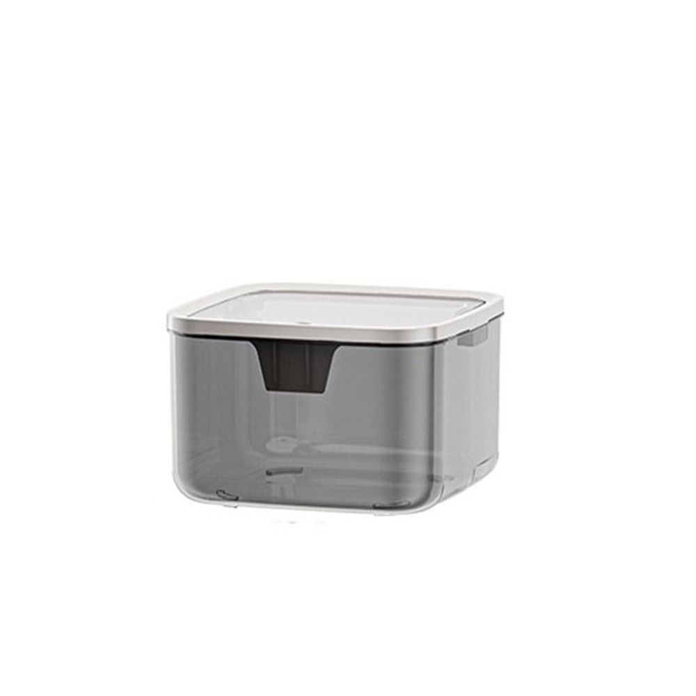 Transparent Desktop Trash Can Plastic Sundries Paper Basket Light Luxury Desk Storage Box  for Home