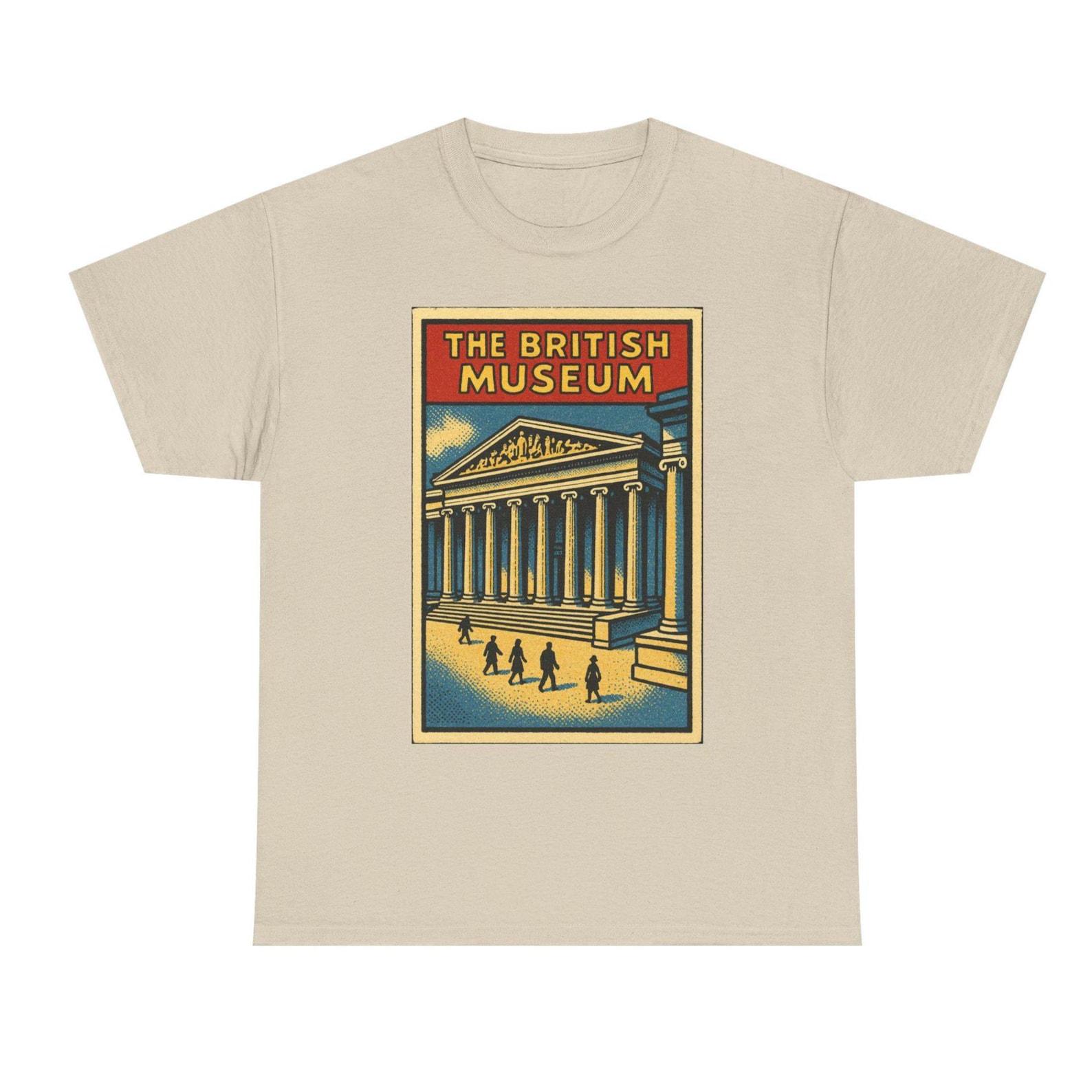 British Museum T-Shirt: Retro Comic London Landmark Tee 3XL