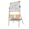 Easel for Kids with Paper Roll Learning Toy Magnetic Stickers Double Sided 360 Degree Rotating Kids