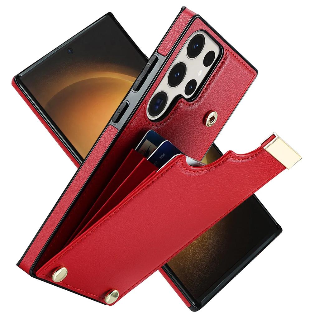 Phone Case For Samsung Galaxy S21 S23 FE S25 S24 S22 Plus Note 20 Ultra A15 A55 A54 A53 A14 A13 Organ Card Slot Leather Cover