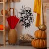 Black And Halloween White Skull And Flower Home Decoration Stickers Wall