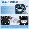 13.6V 0.16A WR60X26866 Refrigerator Fan Motor Assembly For WR60X10356 WR60X10357 WR60X26033 Replacement Housing