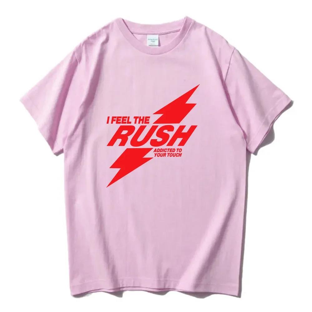 RUSH Troye Sivan T-Shirt Charli Xcx Sportmuster T-Shirt kurzärmelig Rundhals T-Shirt lässiges Damen-T-Shirt bedruckt
