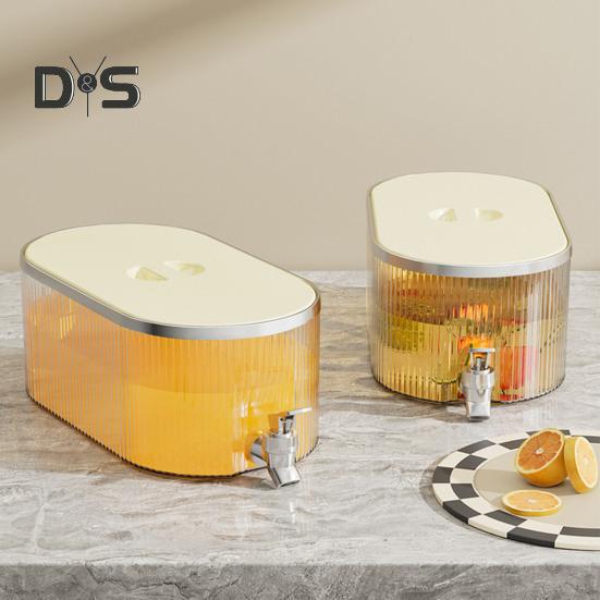 5.3L lodówka zimny czajnik o dużej pojemności z kranem odporny na ciepło i zimno szczelny Food Grade łatwy do czyszczenia dzbanek na sok do domu