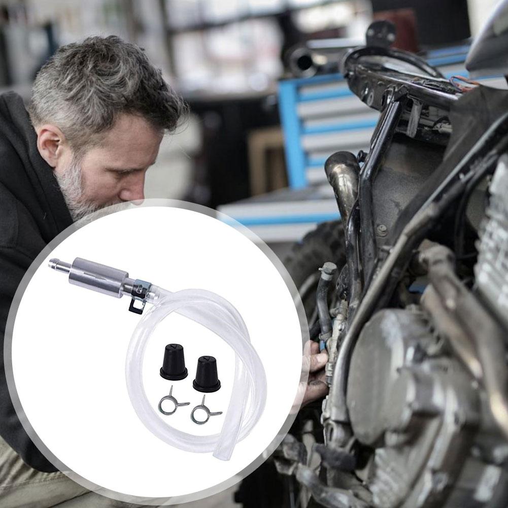 Hydraulic Brake Bleeder Tool One Way Check Valve Tube Bleeding Tool Kit for Motorcycle Clutch