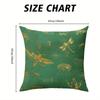 Insects Square Jacquard Pillow Cover for Sofa Office Waist Cushion Cover Home Decorative Pillowcase