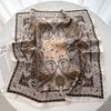 Luxury Silk Square Scarf For Women Bandanas Fashion Lady Hairband Female Floral Neckerchief Hijab Bag Ribbon For Dalily