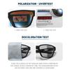 AORON Photochromic Polarized Sunglasses Sport Fishing Driving Cycling Sunglasses UV400 Anti Glare Eyewear for Men Women