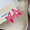 2pcs Candy Color Metal Star Hair Side Clips Hairpins Girls Sweet Colorful Barrettes for Baby Cute Children Styling Accessories