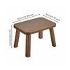 Wear-Resistant Wooden Stool Smooth Rounded Corners, Space-Saving, Footstool, for