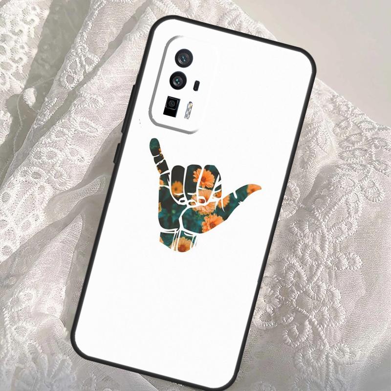 Surfer Surf Hang Loose Shaka Case For Xiaomi 14T 11T 12T 13T Pro 13 14 Ultra POCO X6 Pro M6 X3 X5 M5s F3 F5 F6 Cover