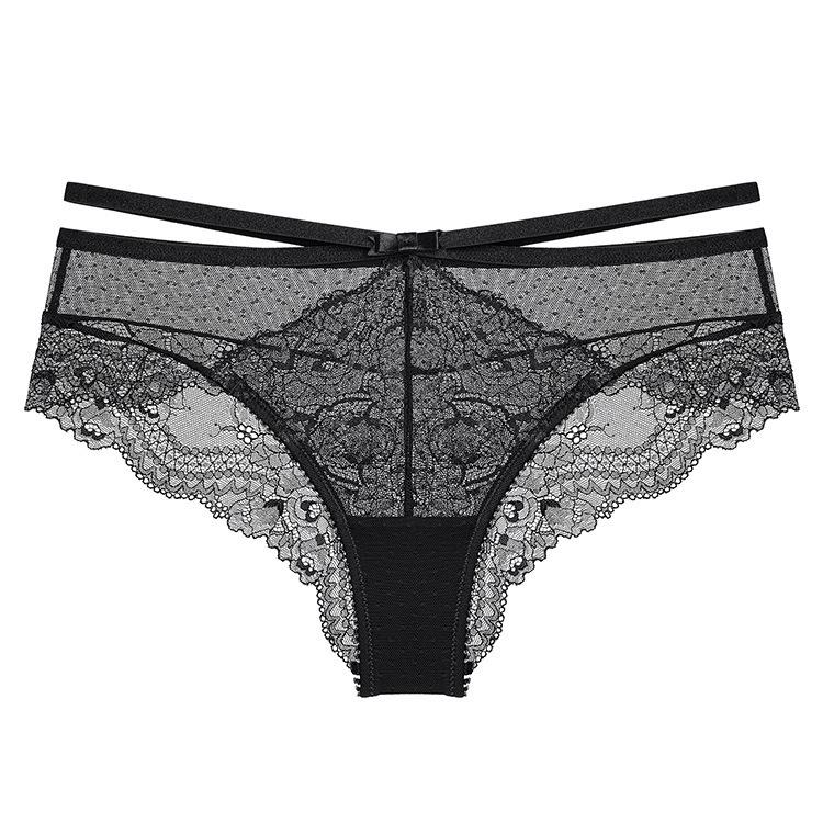 Sexy Breathable Lace Panties Hollow Personality Charming Pure Desire Low Waist Large Size Women's Briefs