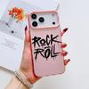 Cool Rock Roll Music Phone Case For iPhone 17 16 15 14 13 12 11 Pro Max Air Matte Laser Aurora Shockproof Funda