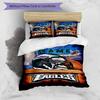 Eagles Helmet Field Goal 3PCS Printed Bedding Set, Soft Breathable Duvet Cover and 4 Pillowcases, Home Decor Gift