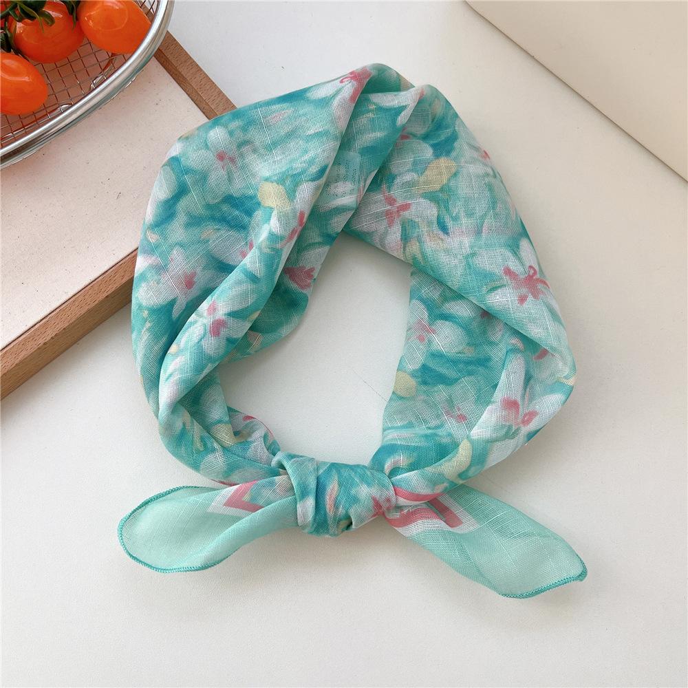 55cm Hair Scarf Cotton Square Scarf Hairband Headband Hairscarf Headscarf Turban Shawl Wrap Bandanas