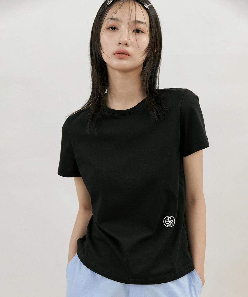 CITYBREEZE Mini Logo Embroidered Short Sleeve T-Shirt_4 Colors