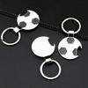Engraved Zinc Alloy Football Keychain Bottle Opener