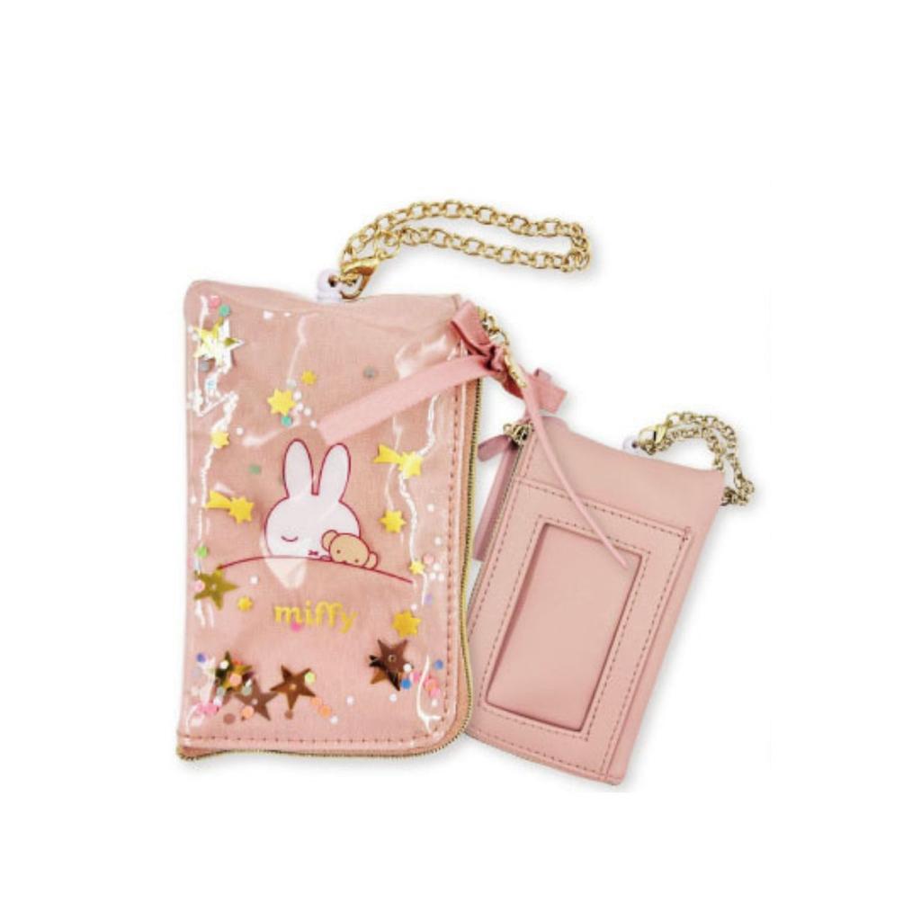 Marimo Craft Miffy Key Pass Dreamy W80 X H130 X D10mm Pouch, Series, Pink, (DBM-3013)