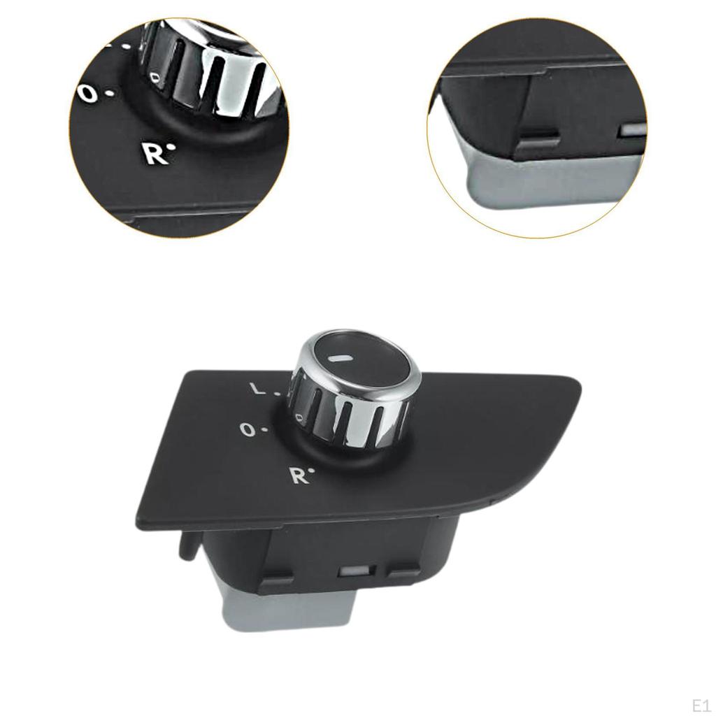 Side View Mirror Control Switch, 561959565C ,Accessory, Driver Direct Replaces Black Adjust