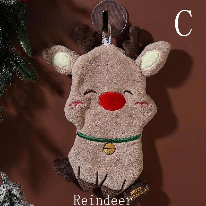 

3/1 шт. Полотенце для рук с изображением Санта-Клауса, рождественские подвесные полотенца, детское полотенце для купания, впитывающее кухонное полотенце для уборки, Рождественский декор