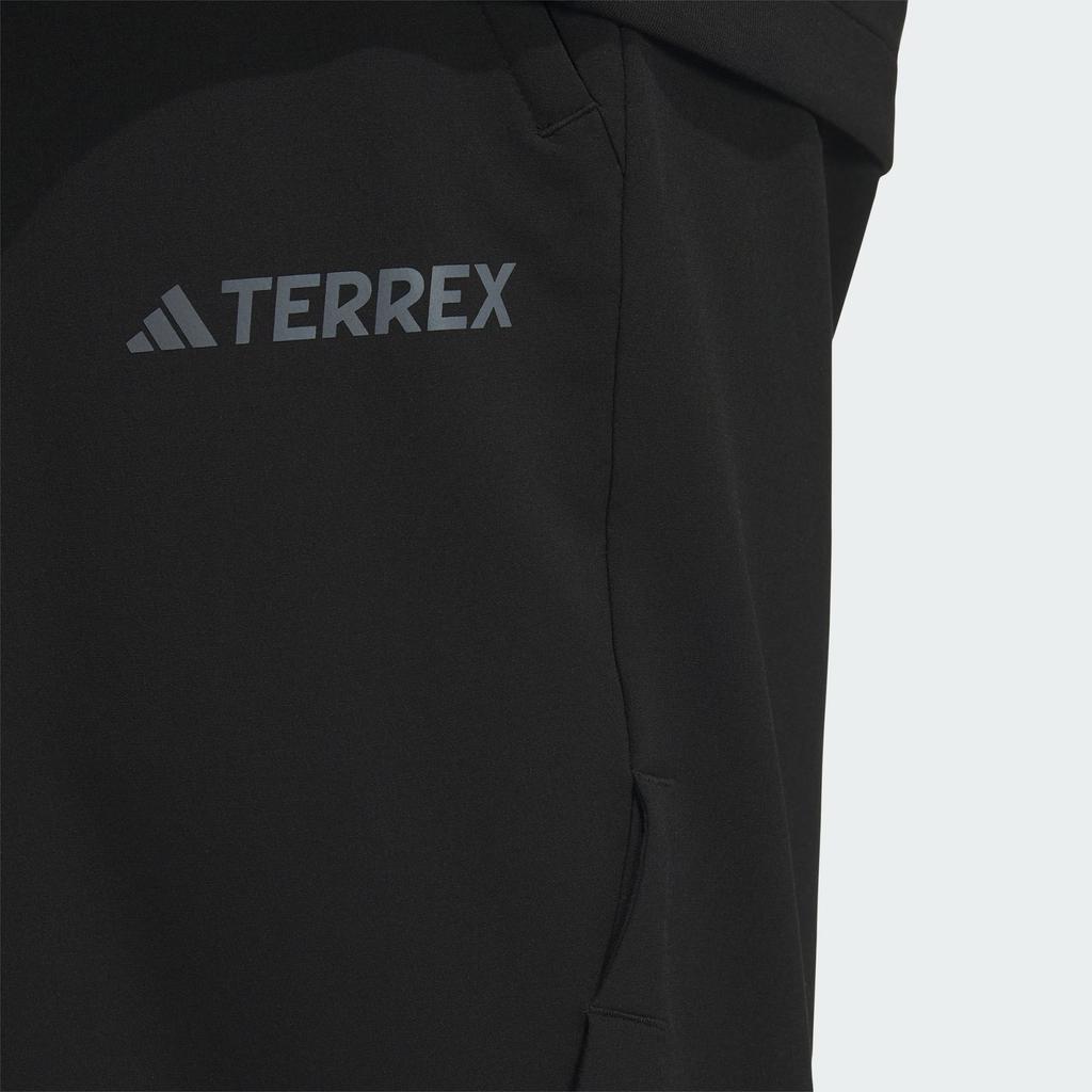 adidas Softshell Wind.Rdy Solid Logo Outdoor Windproof Softshell Woven Pants Men Pants Black IN2229
