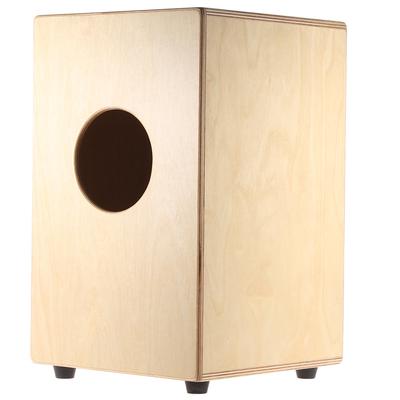 Holz-Kajon Handtrommel Kinder Kistentrommel Schlaginstrument mit Saiten Gummifüße 23 * 24 * 37cm