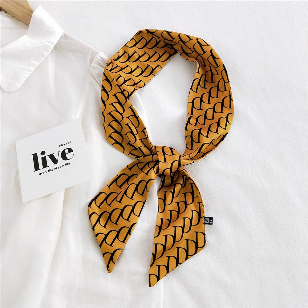 New Scarves Silk Scarves Women'S Spring And Autumn Season Long Decorative Professional Scarves Summer Thin Styles Paired With Shirts Stylish