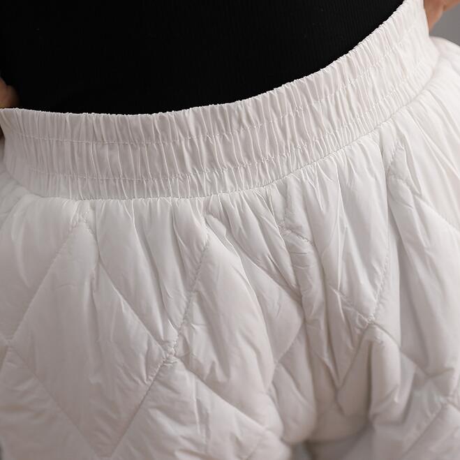 Cotton Pants Women Outer Wear 2024 Autumn and Winter New High Waist Thickened Leisure Pants Warm Long Pants