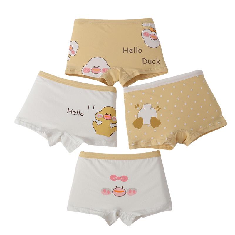 Purple Rabbit Girls  Breathable Cotton Boxer Briefs - Summer Toddler Underwear 2XL (68-78 lbs)