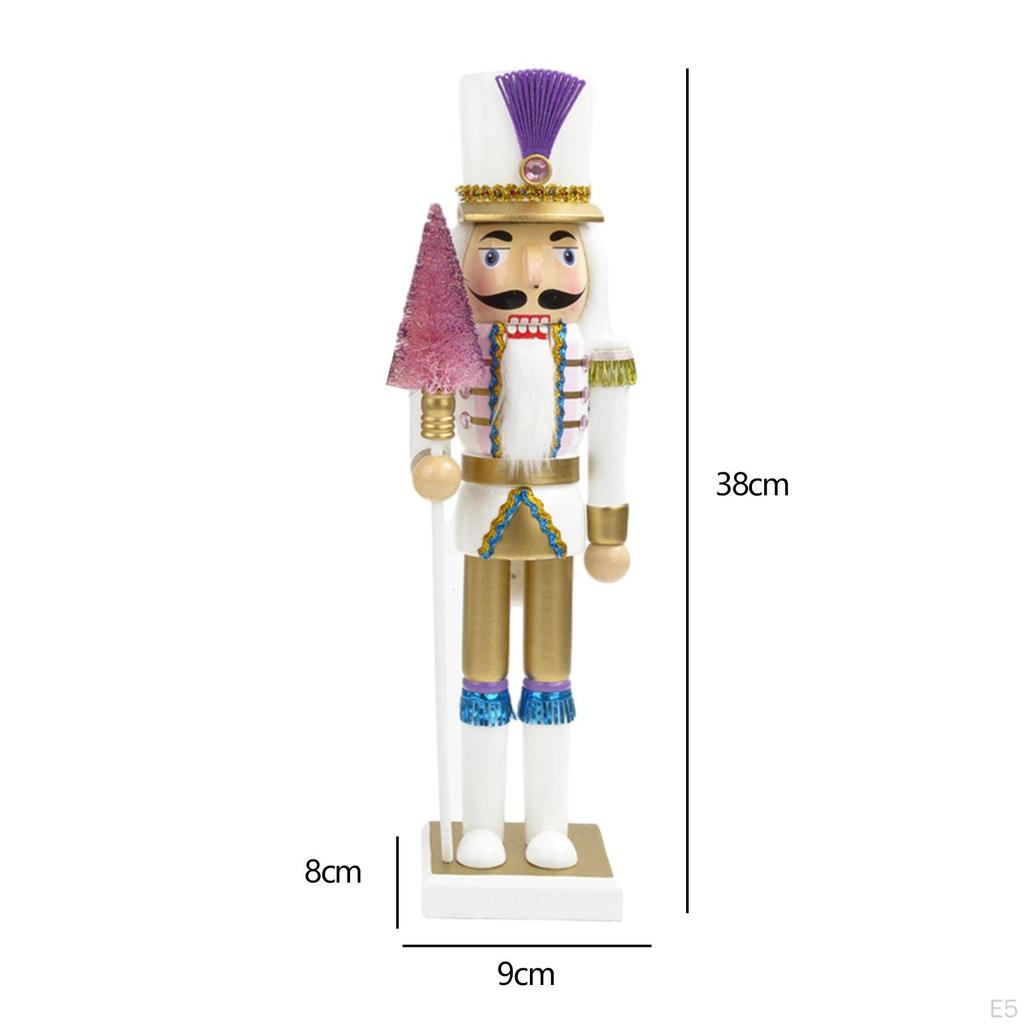 Pieces Christmas Wooden Nutcracker Decorations Soldier for Birthday
