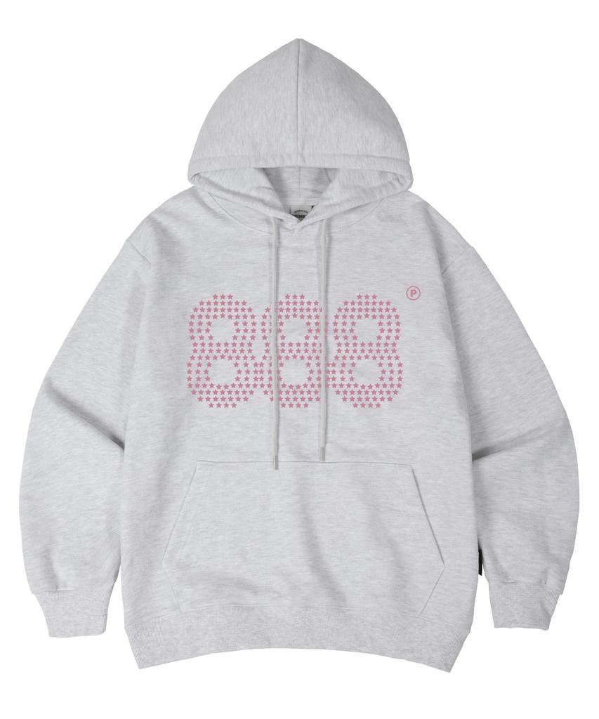 [Fleece-Lined/Non-Fleece-Lined] Star Number.888 Oversized Hoodie 10 Colors (C Type)