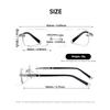 Rimless Anti-Blue Light Reading Glasses Men Women Rhinestone Blocking Blue Llight Eyewear Optical Lenses  De Lectura