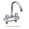 TLXT Wall-Mounted Hot & Cold Double Handle Basin Faucet