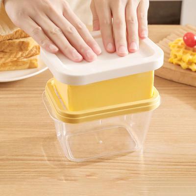 Butter Box Cheese Storage with Cutting Compartments and Lid for Fresh Keeping In Refrigerator