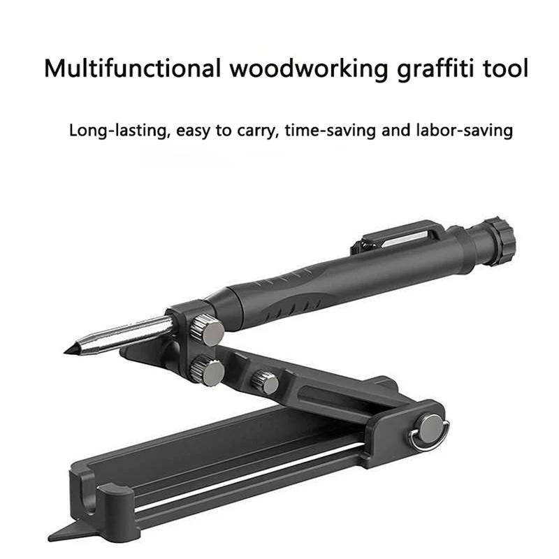 Multi-function Scribing Tool DIY Woodworking Adjustable Plastic/Metal Profile Scribing Ruler Contour Gauge Scribe Compass Tool