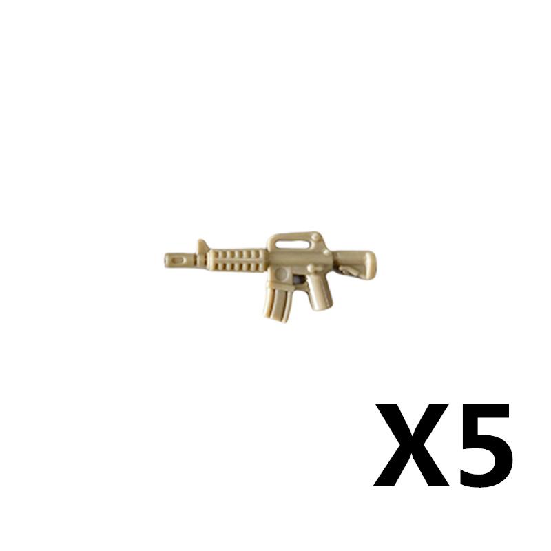 Military Soldiers Figures Weapons Building Blocks Accessories Two-color Guns Assault Sniper Rifles AK74 Rocket Launcher Toy Gift