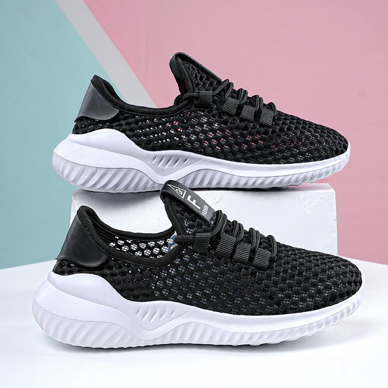 

Женская обувь большого размера, большая сетка, дышащая, легкая, на мягкой подошве, спортивная, для бега, женская, повседневная, нескользящая, для путешествий 35 чёрный