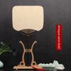 Xuan Paper Circular Fan Blank Calligraphy Thickened Black Bamboo Long Handle Fan Uterus Fan Chinese Ancient Style Double-Sided High-End Japanese DIY