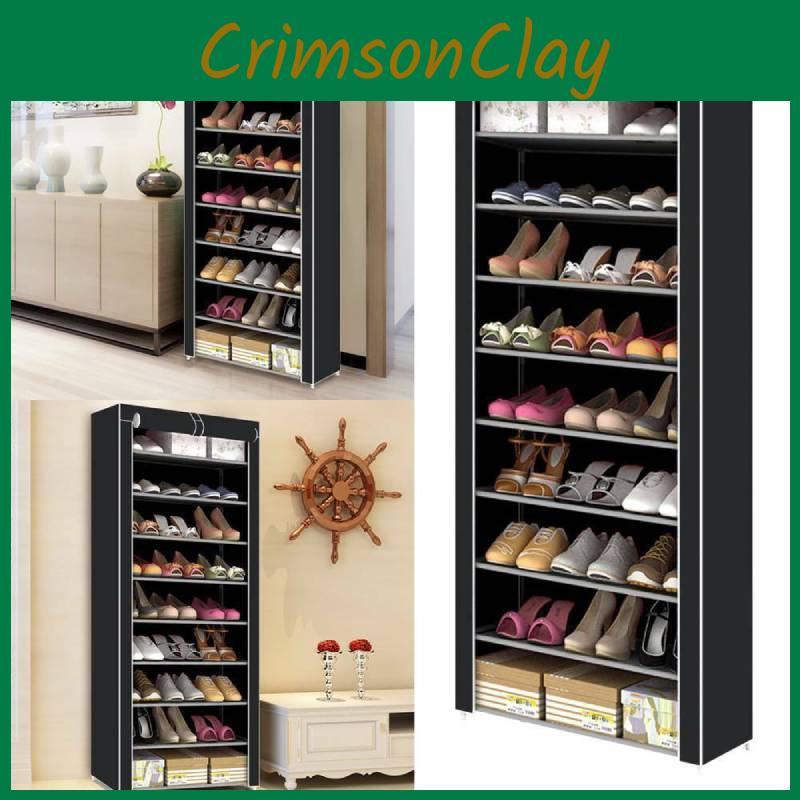 Metall-Schuhschrank mit großer Kapazität, mehreren Ebenen und staubdichtem Design für Zuhause, Vermietung und Wohnheimaufbewahrung, moderner und schlichter Stil