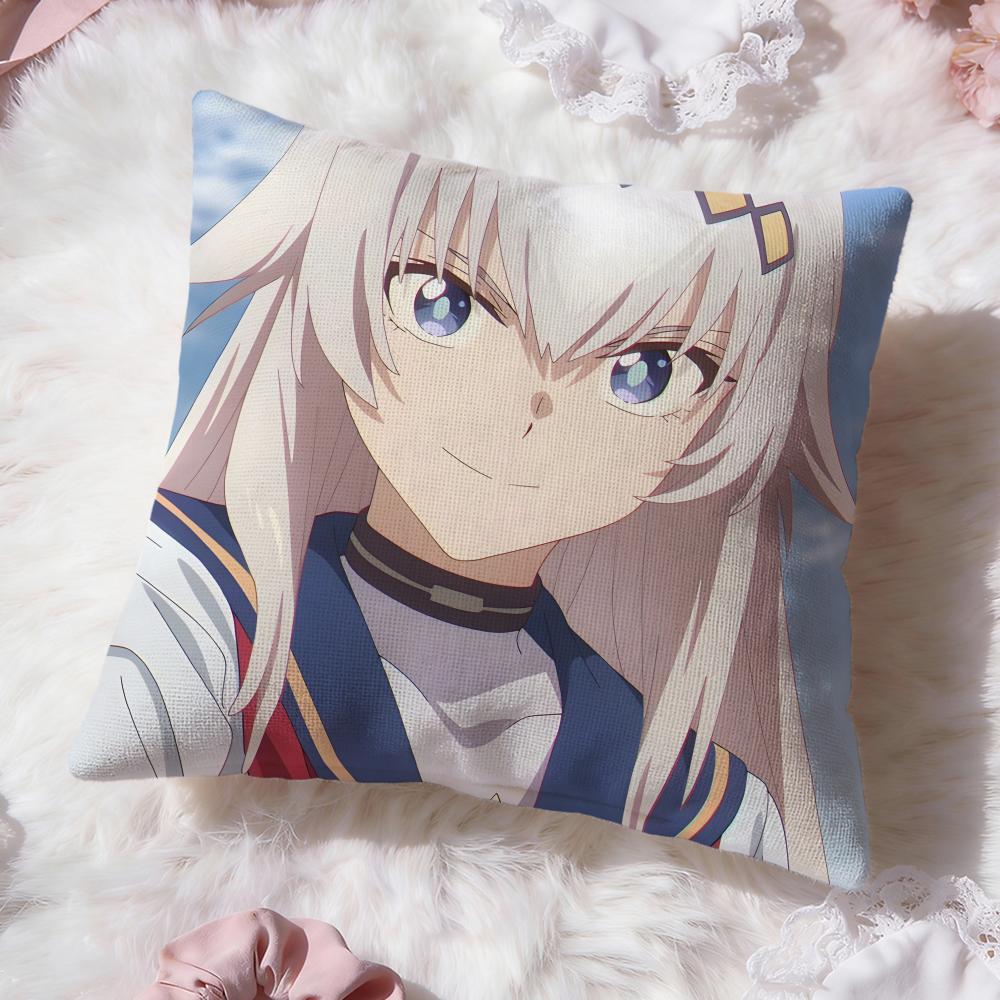 Uma Musume Cinderella Gray Cushion Cover Premium Comfort Reversible Pillow Cove -Two in One Design for Any Room & Car Interior