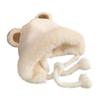 Woolen Bear Ears Hat Warm Bucket Hat New Winter Hat  Women
