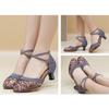 Waltz Modern Ballroom Dancing Shoes Women Close Toe Tango Salsa Latin Dance Shoes Heel 5.5cm
