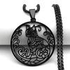 A beautiful cat animal pendant necklace for men and women, stainless steel gold/silver/black hollow flower chain jewelry necklace